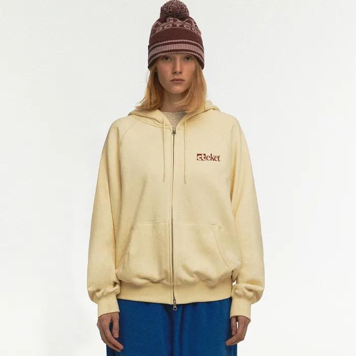 Plan Zip-Up Hoodie Cream