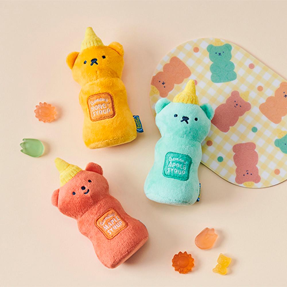 버터샵 버터패밀리 시럽베어 스퀴즈 인형_애플시럽