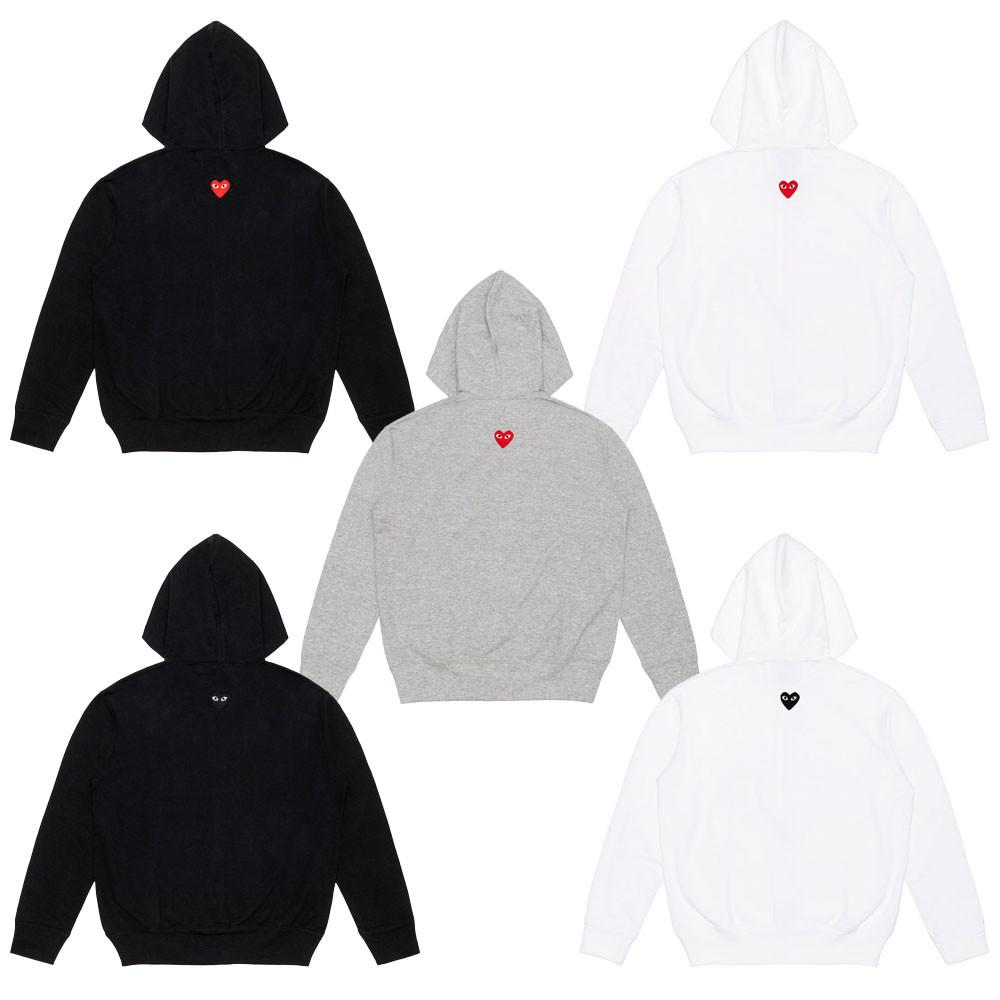 꼼데가르송 뒷면와펜 면 후드집업 AXT342 AXT343