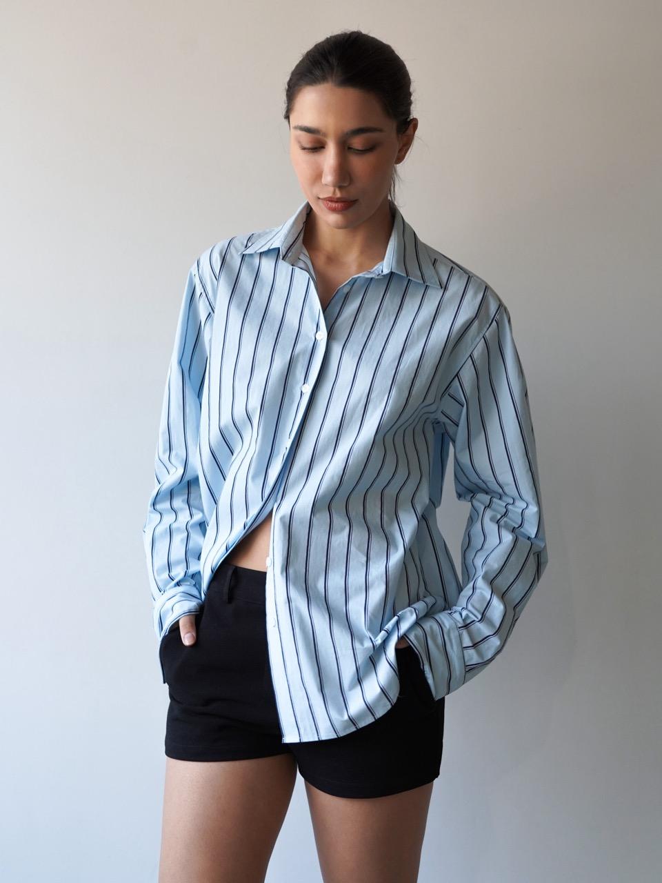 CLASSIC BLUE STRIPED SHIRT