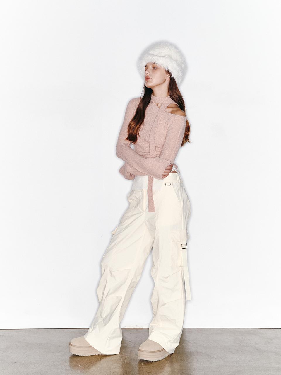 PADDING CARGO PANTS (CREAM)