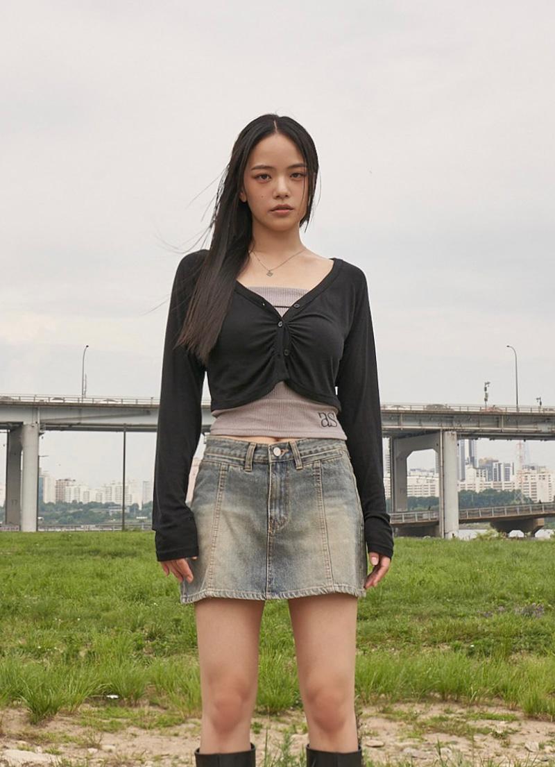 SASHA TENCEL CARDIGAN / BLACK