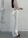 사토미라디오 Pelvis shirring boot-cut jeans