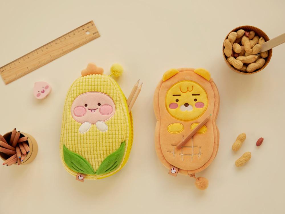 카카오프렌즈 하비스트 말랑필통 땅콩 라이언 옥수수 어피치 정품