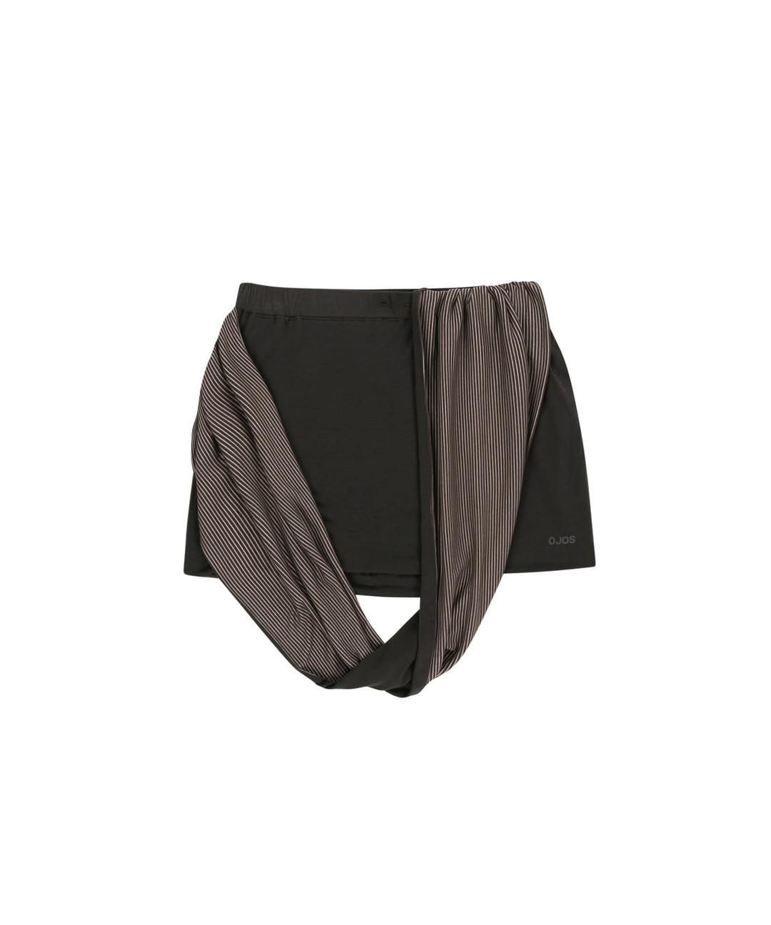 Draped Pumpkin Shorts / Charcoal