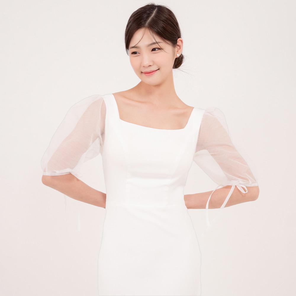 이브 웨딩촬영드레스 2부원피스 피로연드레스 브라이덜샤워 원피스