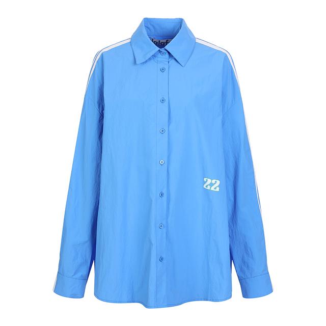LINE OVERSIZED SHIRT BLUE BQ2WB001