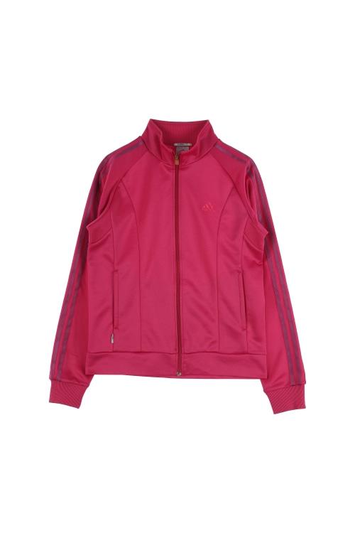 아디다스 (Woman - M) 폴리 3S 자수 로고 클라이마라이트 집업 저지