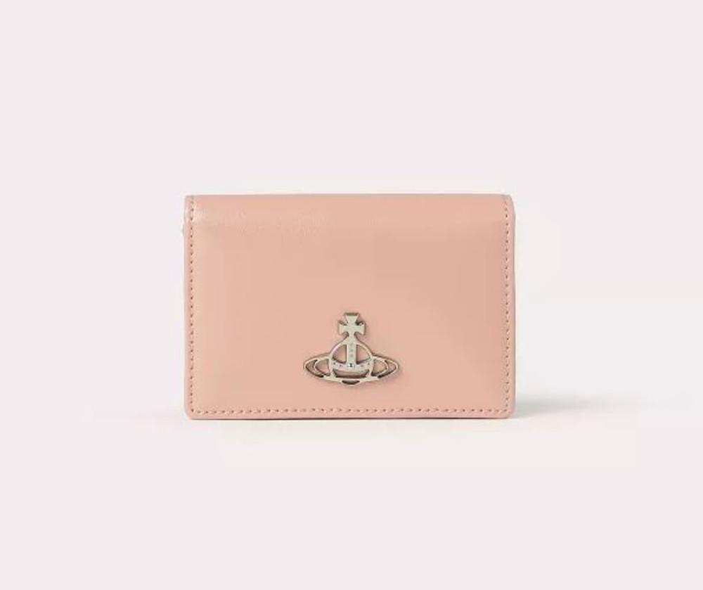 비비안웨스트우드 펄 레더 카드지갑 카드홀더 핑크 23SS 여성용