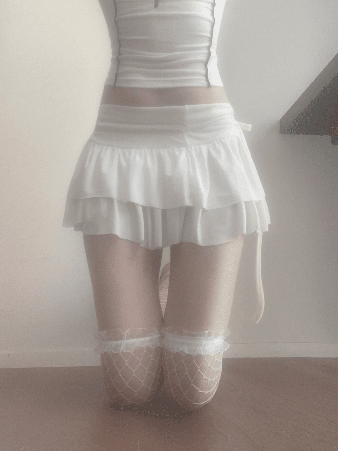 named strap frill skirt (3color)