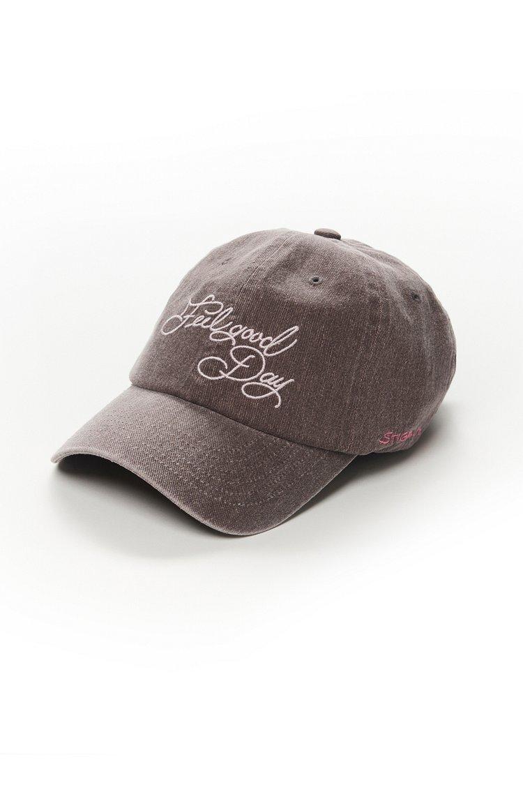 FLOWER PIGMENT BIOWASHED BALL CAP PURPLE BROWN