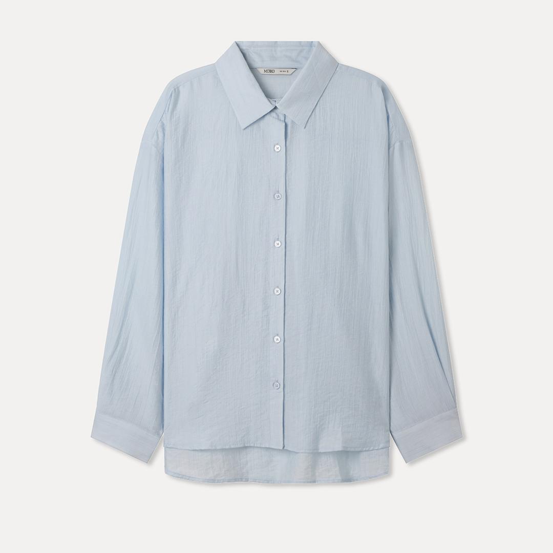 미쏘 오버핏 시스루 셔츠_MIWYWG509B