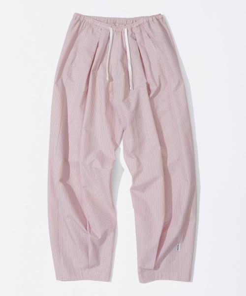 Bed To Go Pintuck Pants Pink Stripe