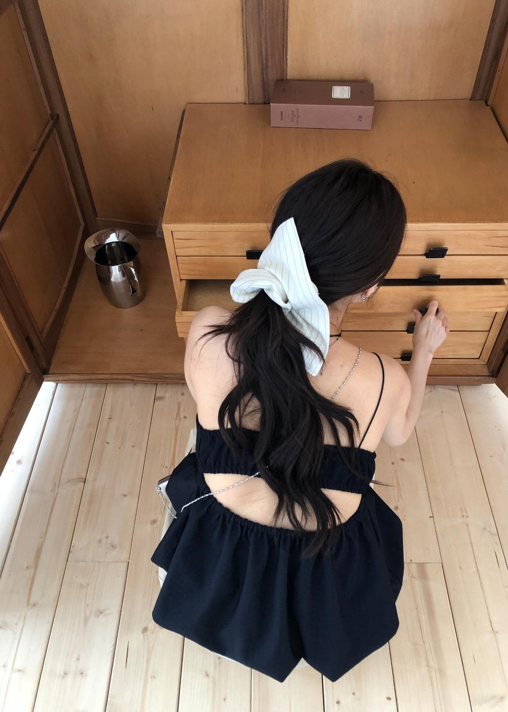 SQUARE STRIPE SCRUNCHIE
