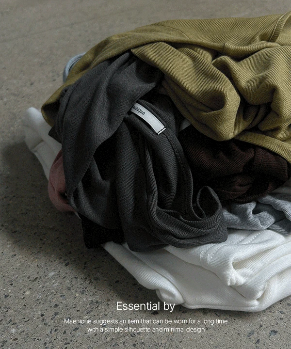 [Essential] 플로린 베이직 시스루 레이어드 긴소매 티셔츠