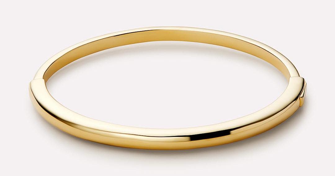 Gold Bangle Bracelet - Brynley