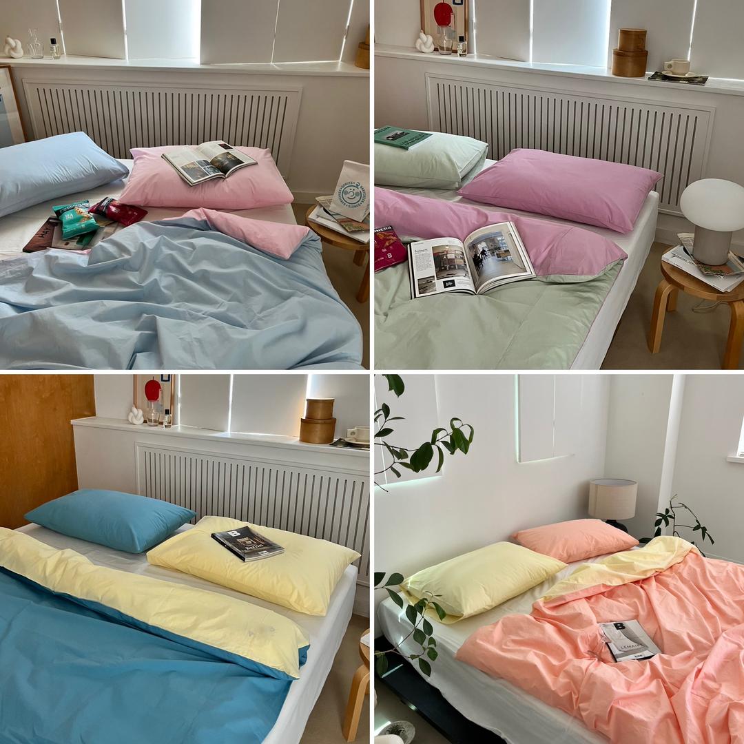 2가지컬러로 만드는 나만의 이불커버(고밀도 바이오워싱 호텔침구/45color)