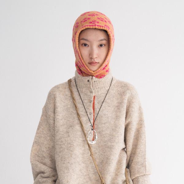 Heavy Anorak Colored Knit (Oatmeal)