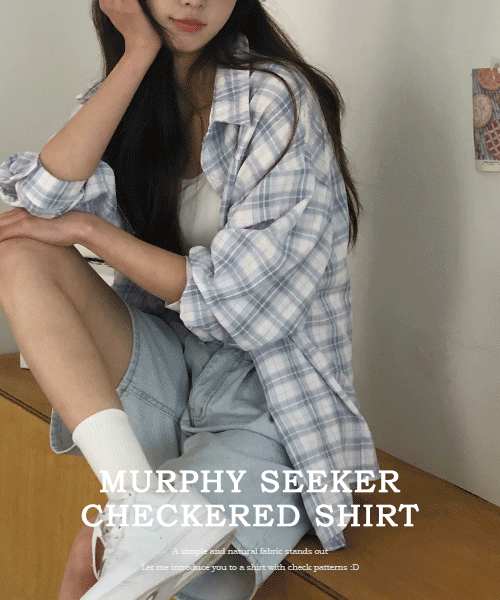 머피 시어서커 체크셔츠