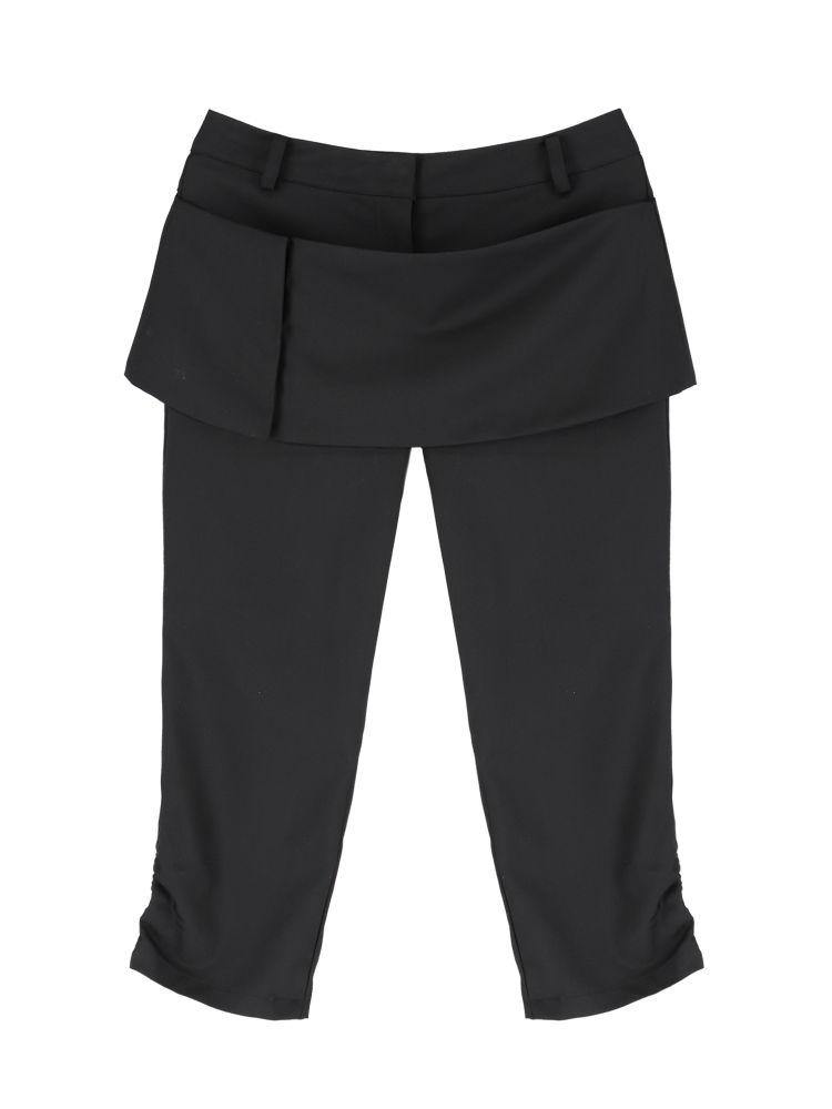 WRAP CAPRI PANTS (BLACK) : 온스카 ONSKA