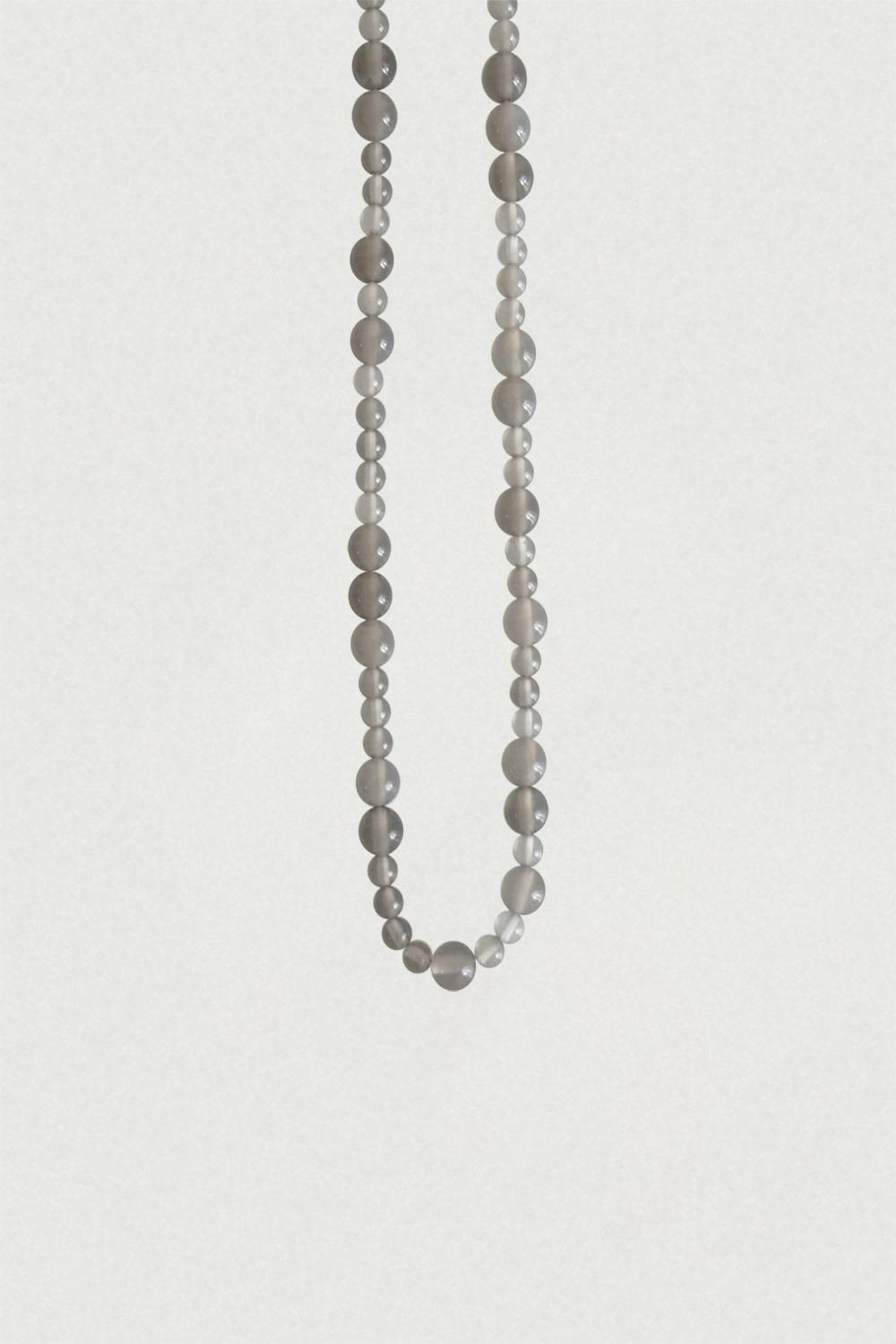 GRAY AGATE MIX NECKLACE