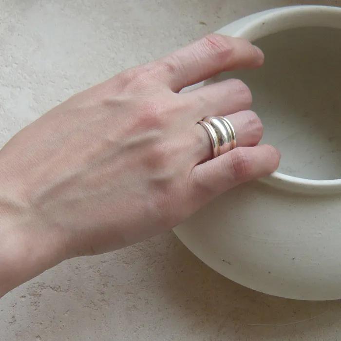 [silver 925] Wide Wave Ring