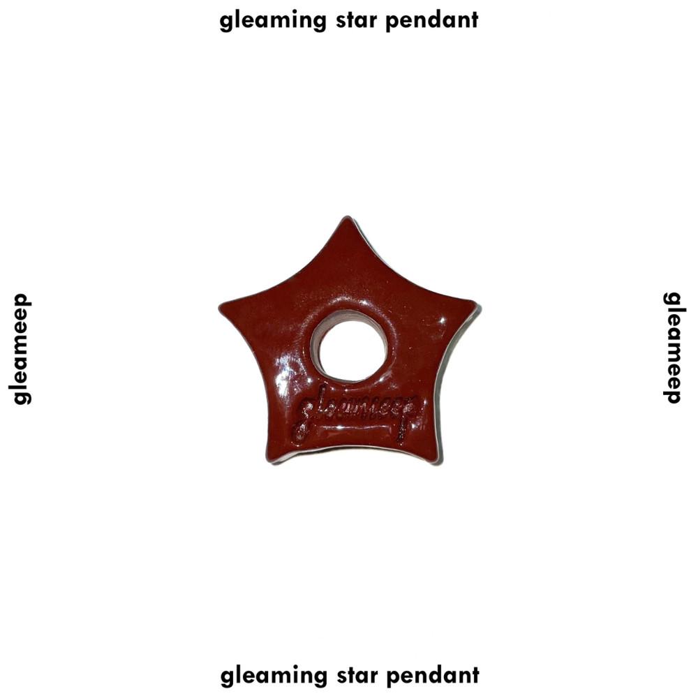 gleaming star pendant [brown]