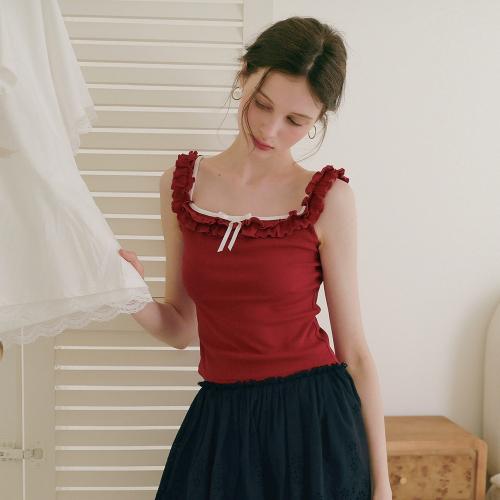 Cest_Ruffle sleeveless top