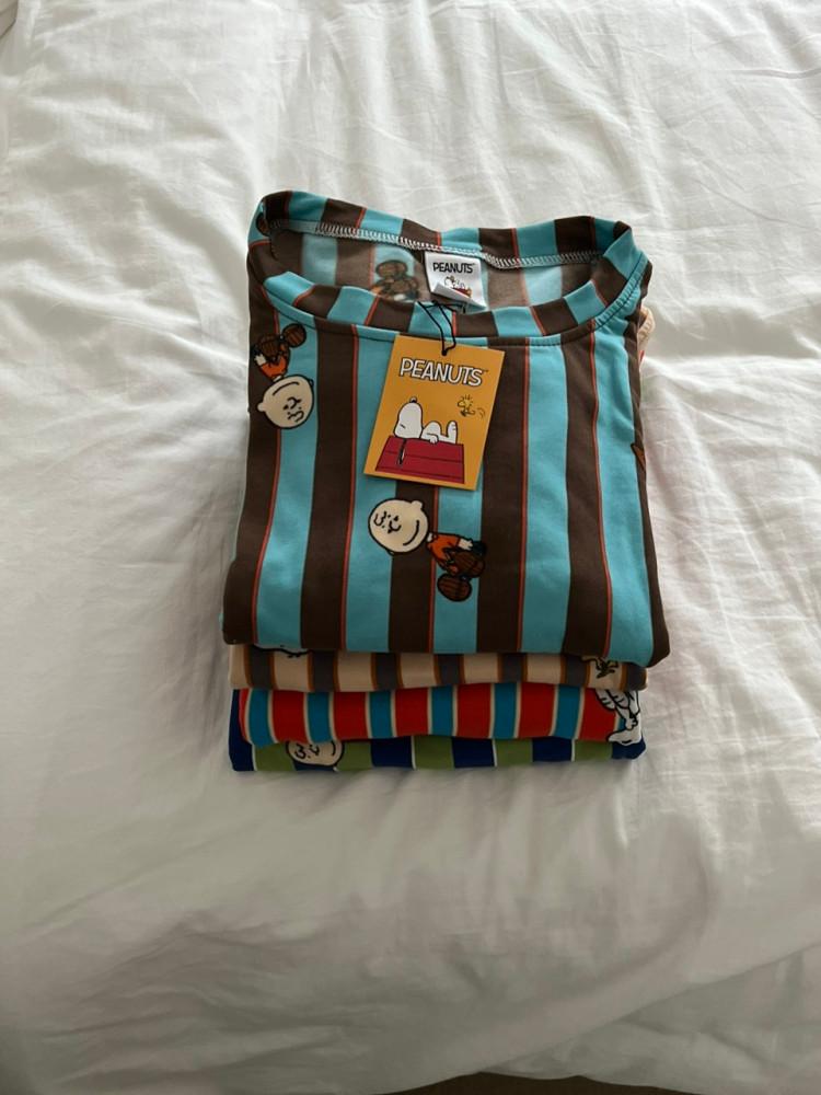 [마인드핑거] 스누피 찰리 상하세트  잠옷바지 캐릭터잠옷 스누피잠옷