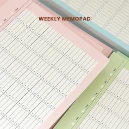 A5 Weekly Memopad