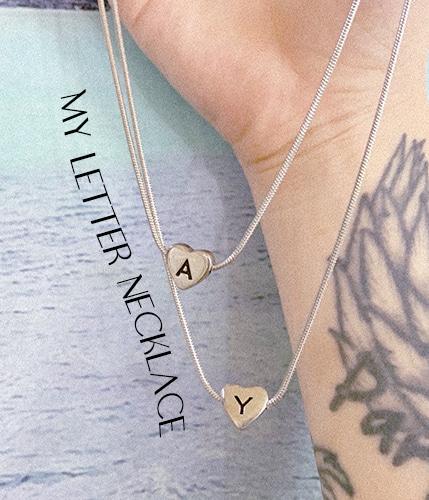 My letter necklace