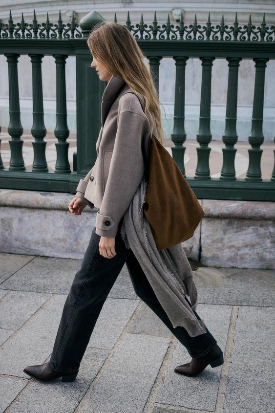 코듀로이 쇼퍼백