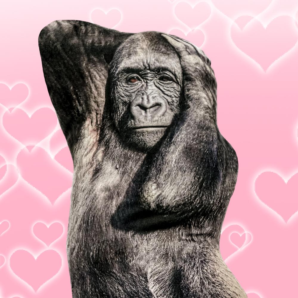 [3월 중순 순차출고]새끼 고릴라 인형 친구 웃긴 쿠션 쓸데없는 쓸모없는 선물 동물 애착