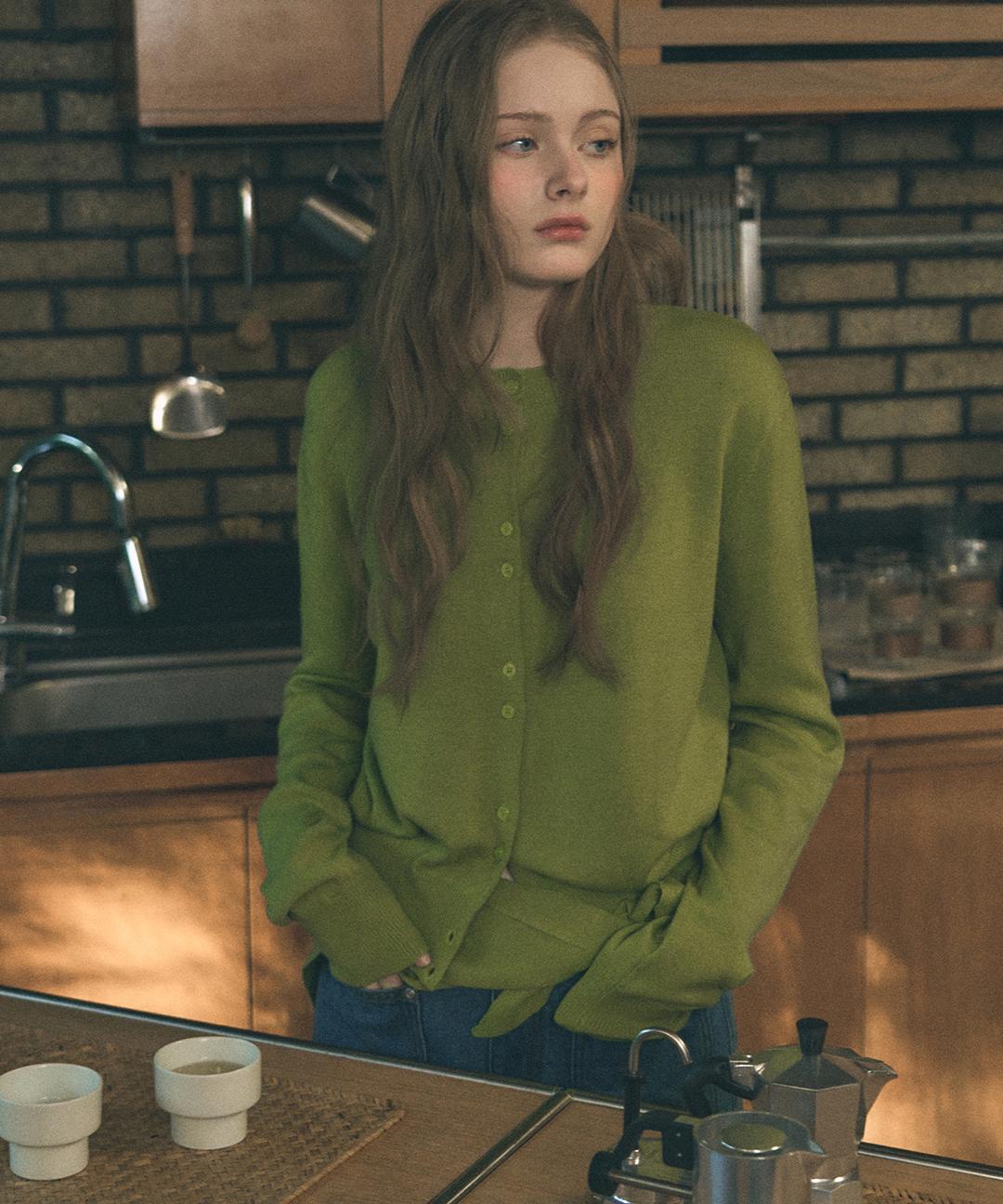 드로우핏우먼 컴포트 라운드 니트 가디건 (커치프 세트)