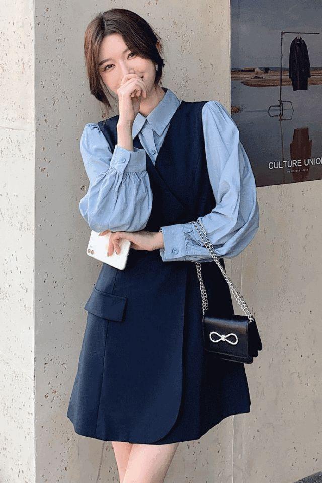 [당일출고+무료배송][S,M,L] 마르살라 하객 투피스원피스 하객원피스 가을원피스 투피스 빅사이즈 투픽스 투피스세트 셋업 세트 (2colors)