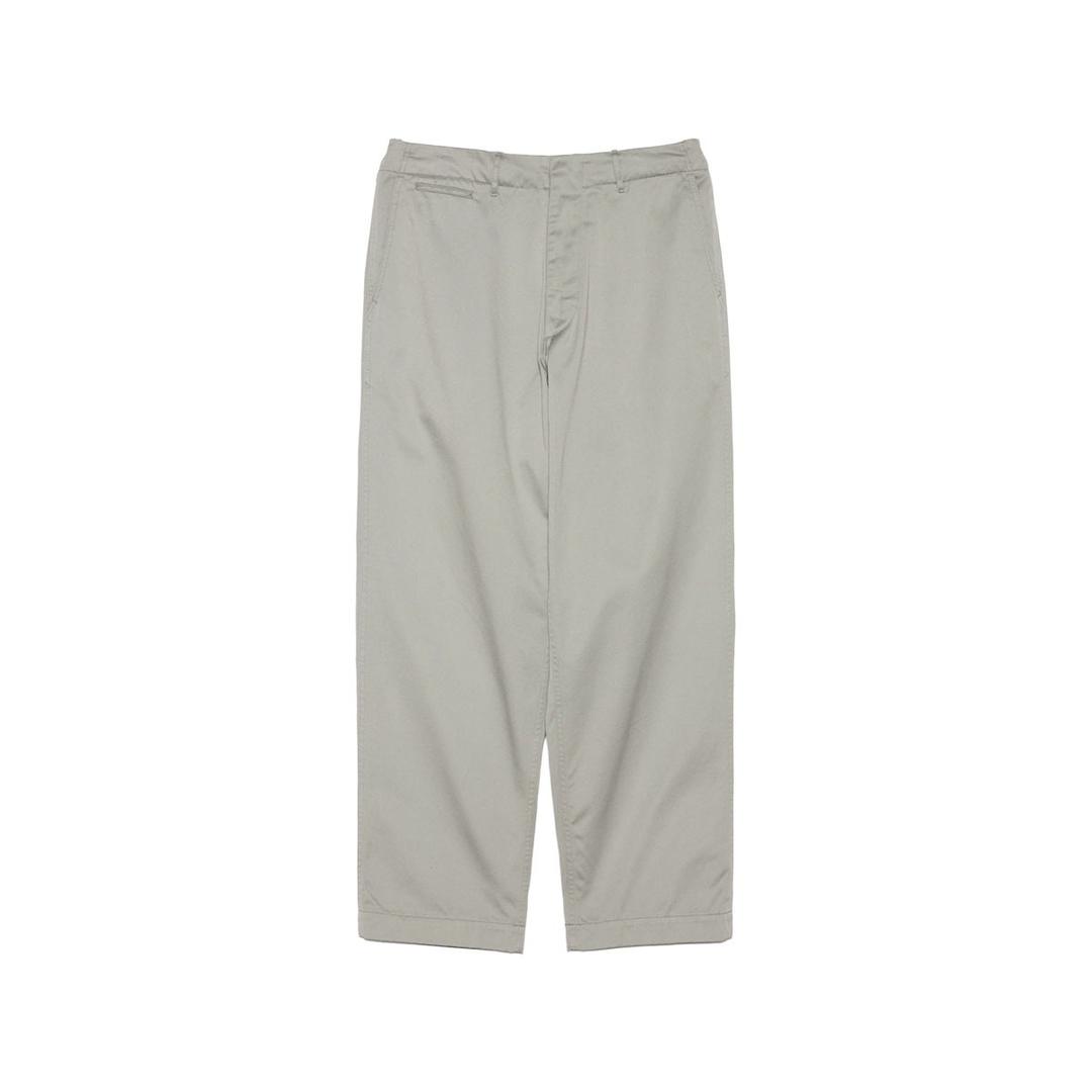 WIDE CHINO PANTS (LIGHT GRAY)
