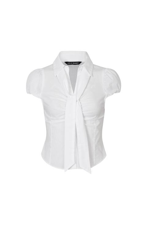 JADE SCARF SHIRT white