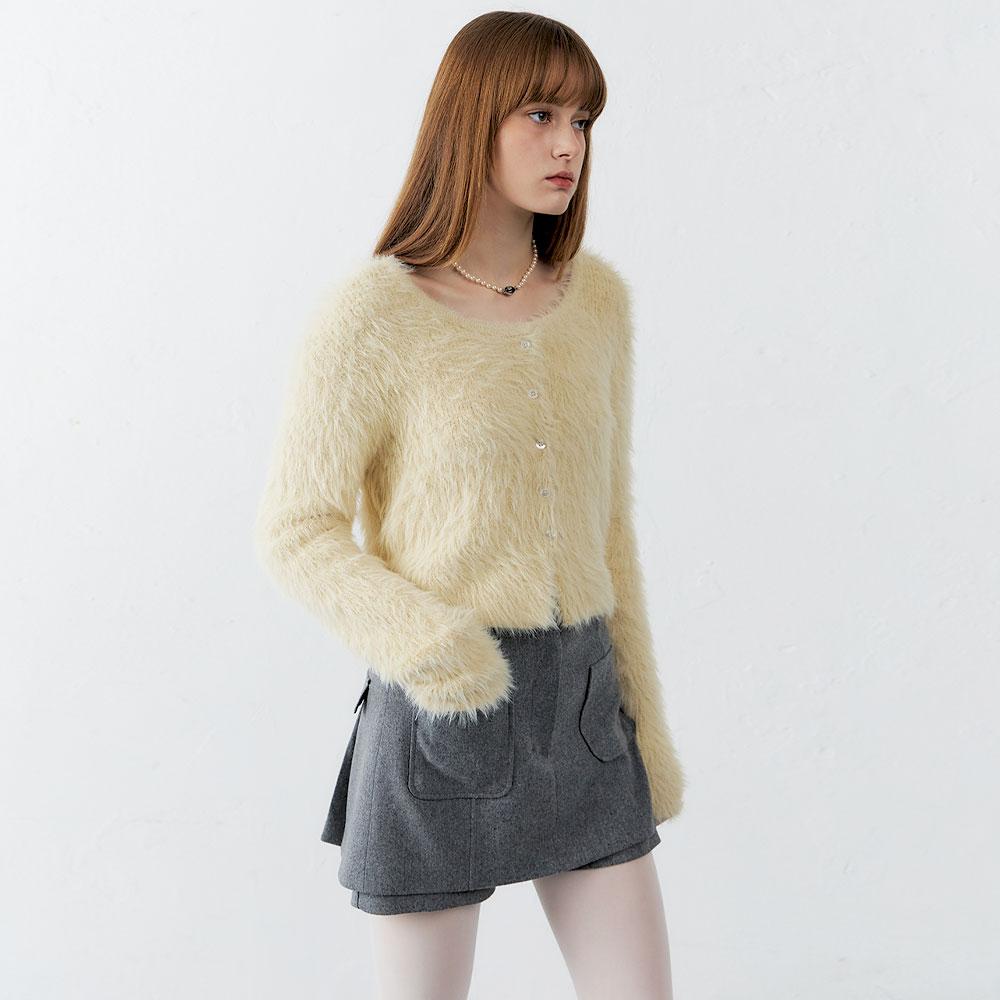 24 Winter_ Antique Yellow Knit Cardigan [예약]