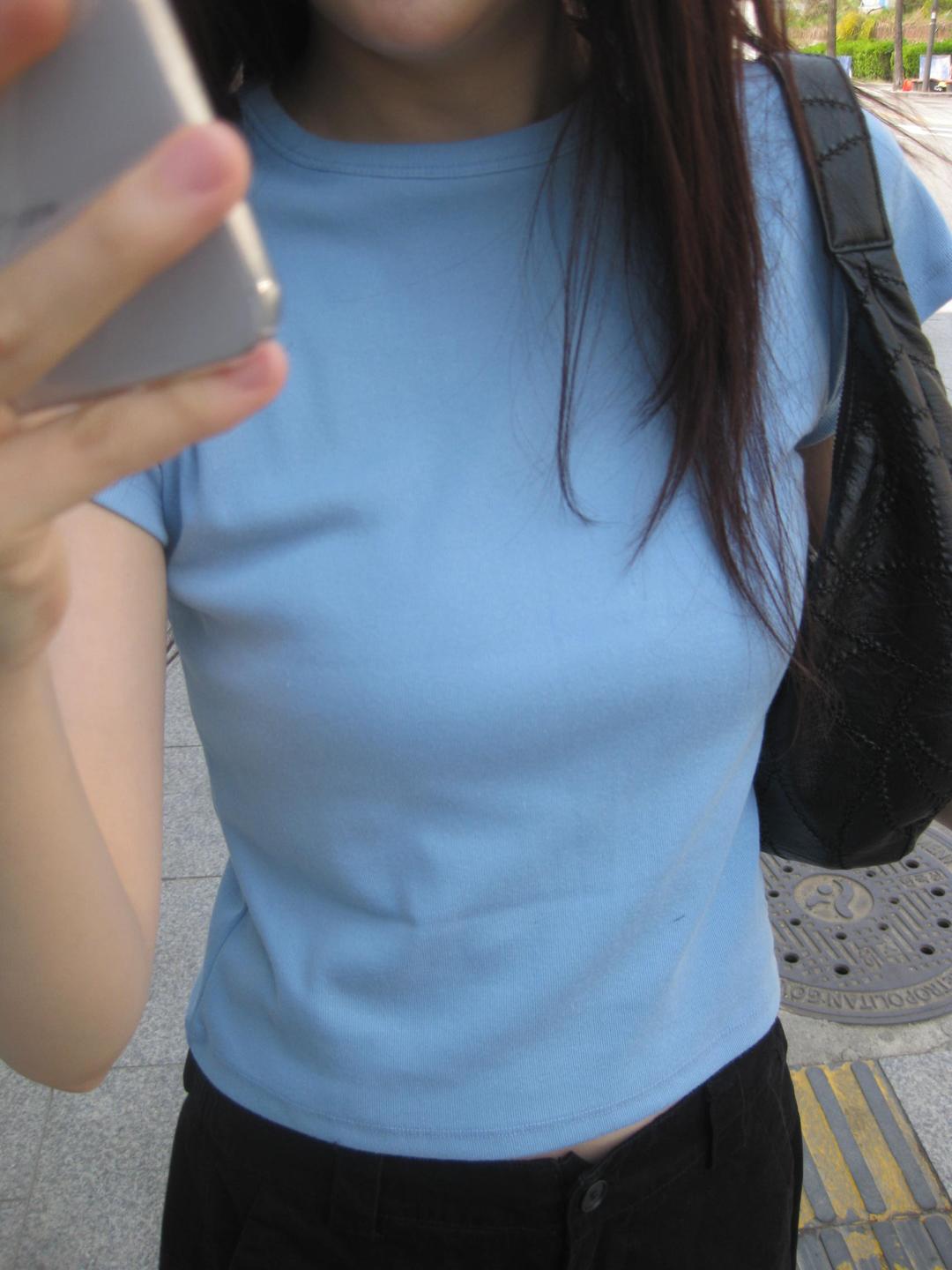 세이지블루 컬러추가 river T-shirt