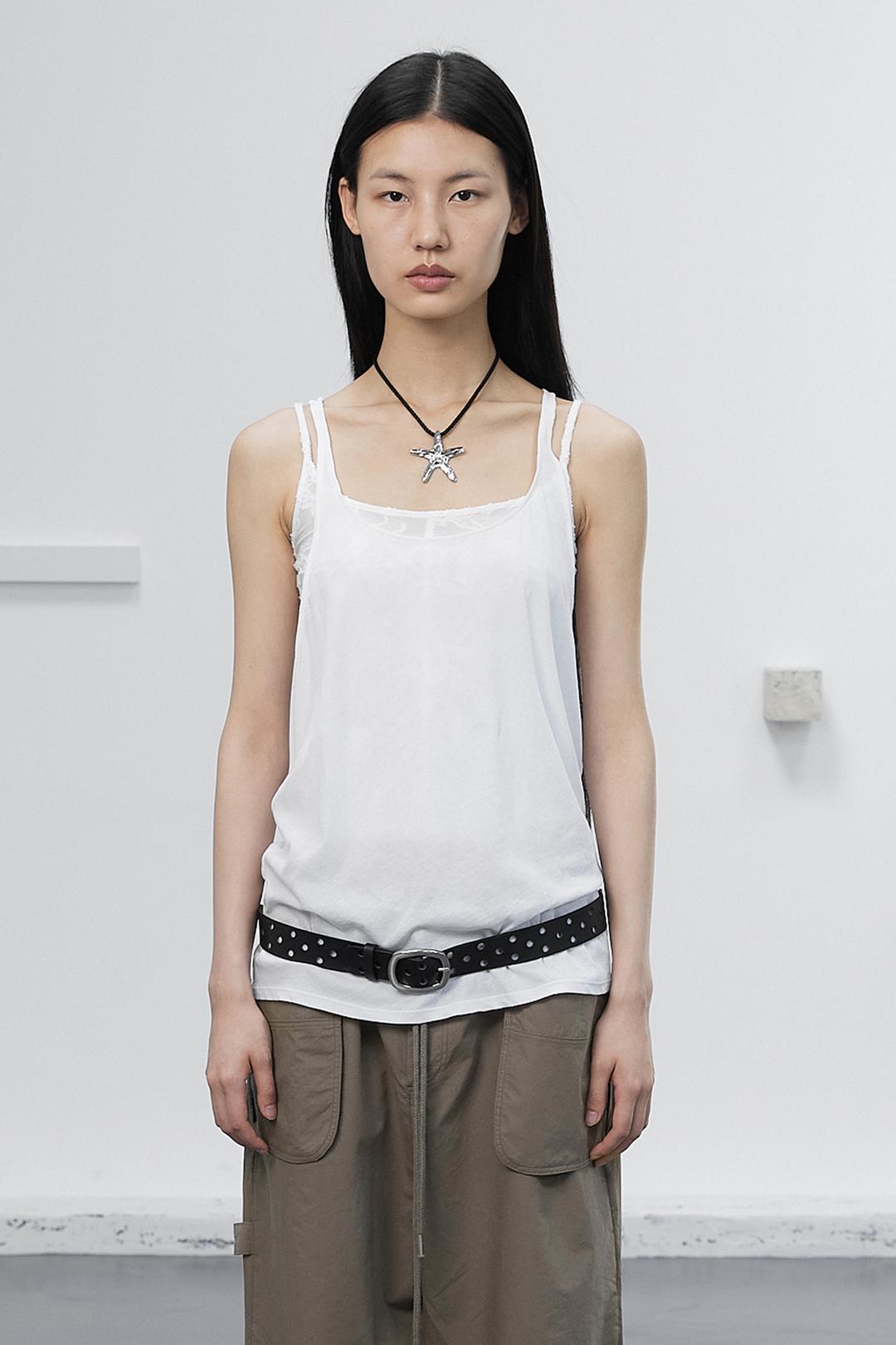 COVER-UP SLEEVELESS / WHITE
