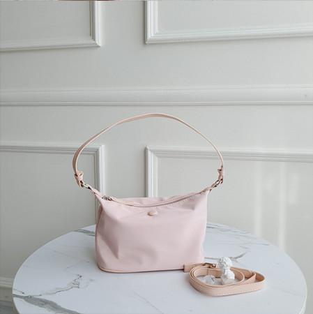 뉴 콩단추 미니 나일론 레더 스트랩 바스켓 크로스백 (스트랩 2개, 3컬러)