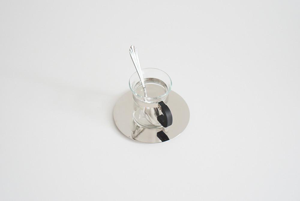 [vintage] 보덤 클래식 에스프레소잔 세트 (bodum classic espresso glass and steel saucer)