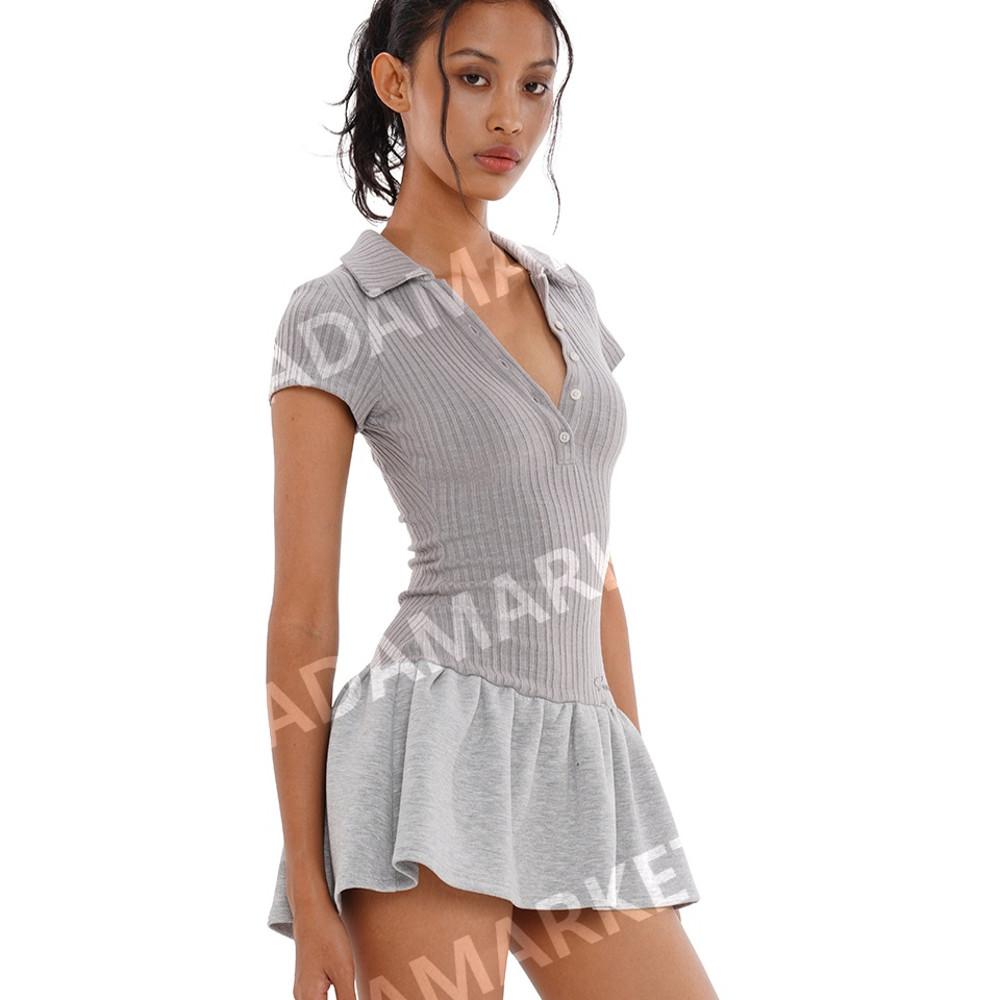 SweetChilling 스위트칠링 원피스 폴로카라 테니스 스커트 미니원피스