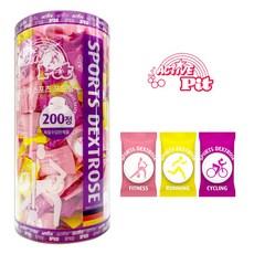 액티브핏 스포츠 포도당 캔디 200정 3가지맛 대용량 독일산  200정, 1개