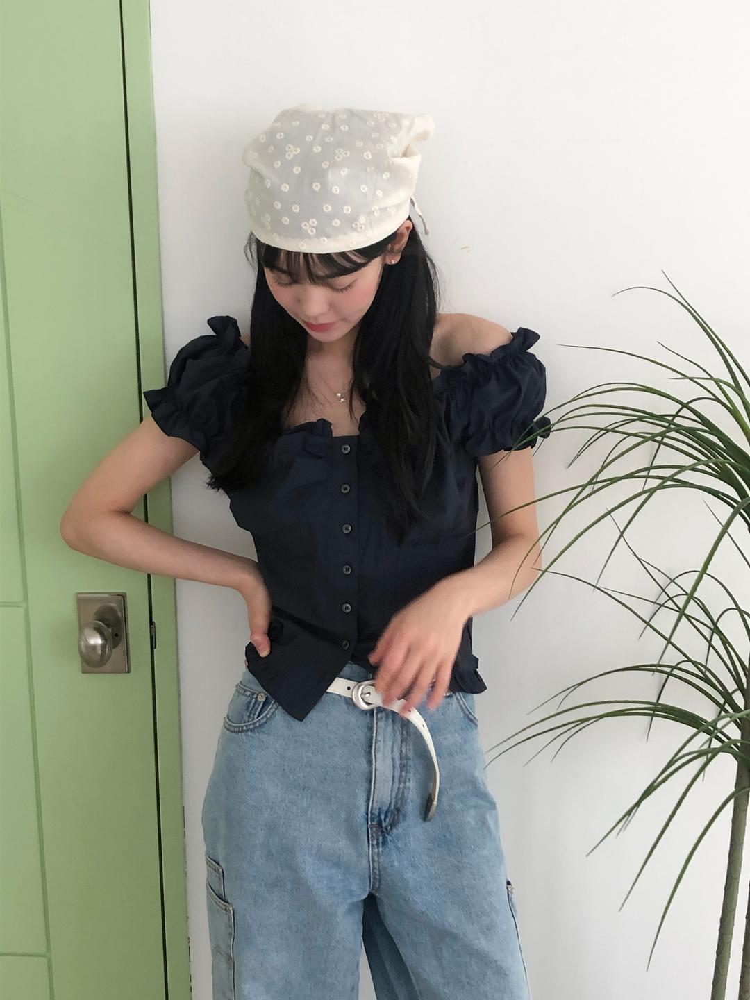 *closet* 네티 블라우스 (2 color)