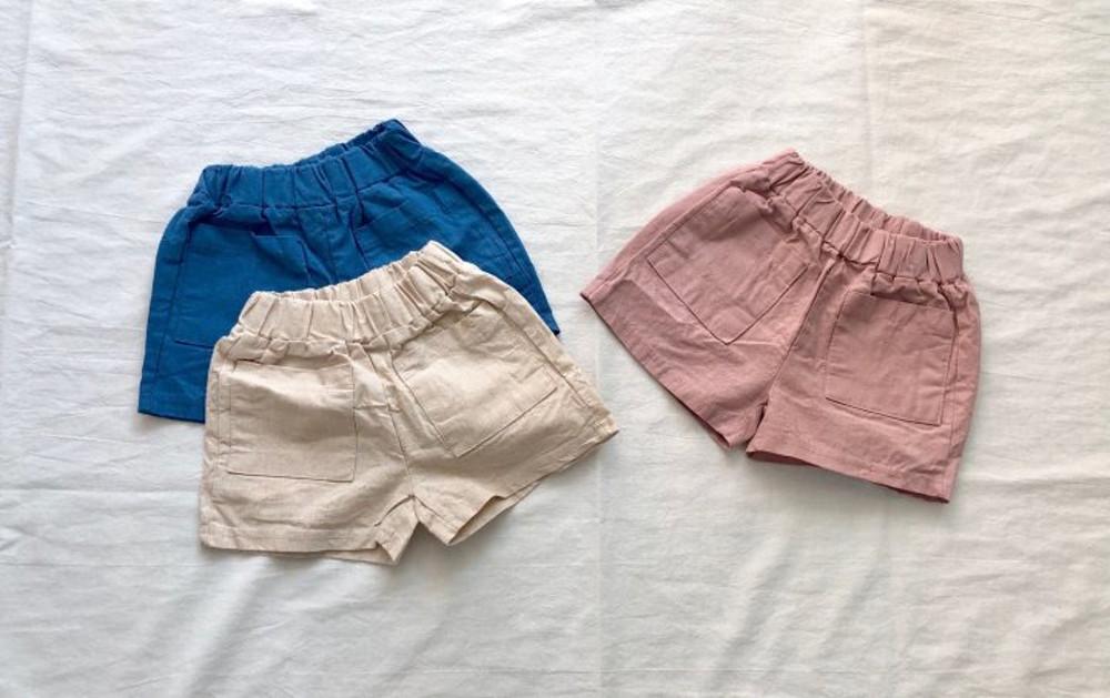 라라랜드 3부 마 반바지 남아 여아 팬츠 북유럽 등원룩 유아 아동 주니어 여름옷