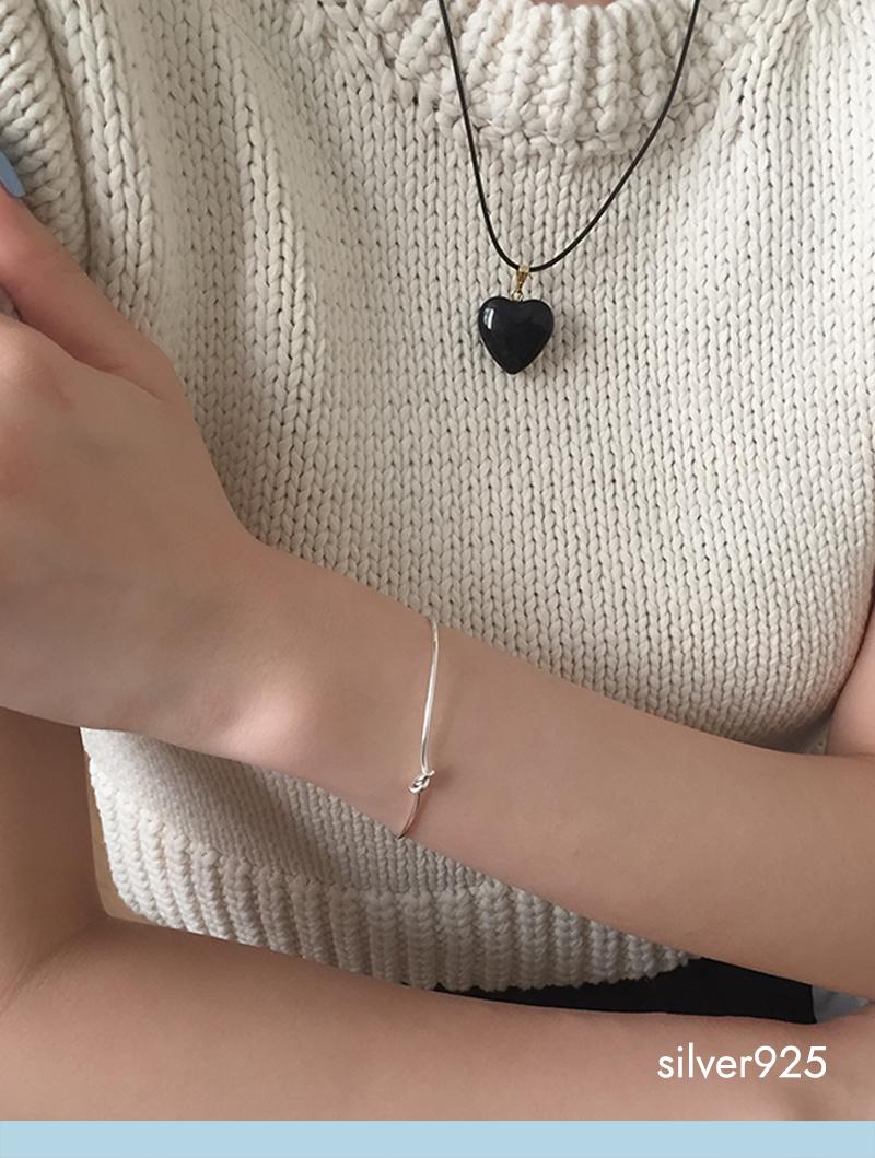 knot bangle (silver925)