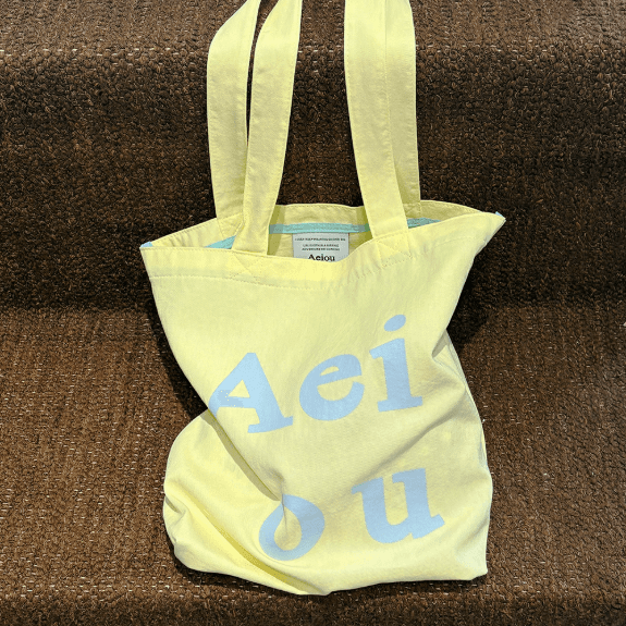 Aeiou Logo Bag (Cotton 100%)Lemonade