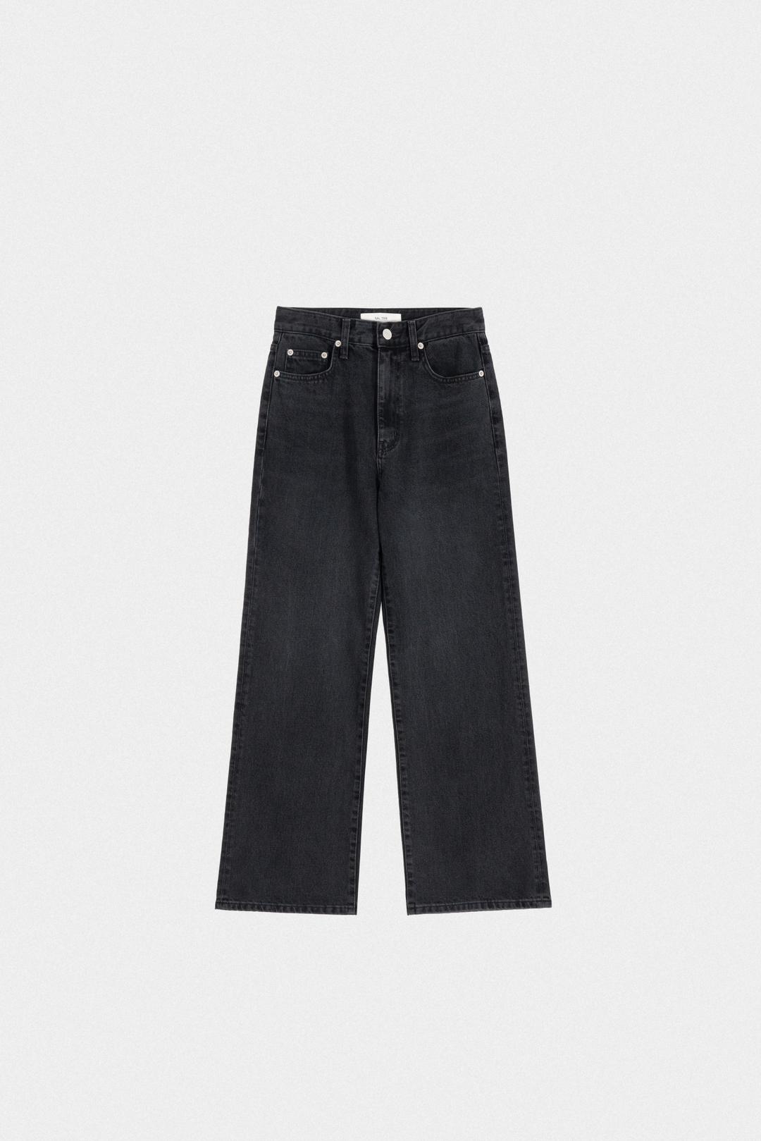 25726_Faded black flare jeans