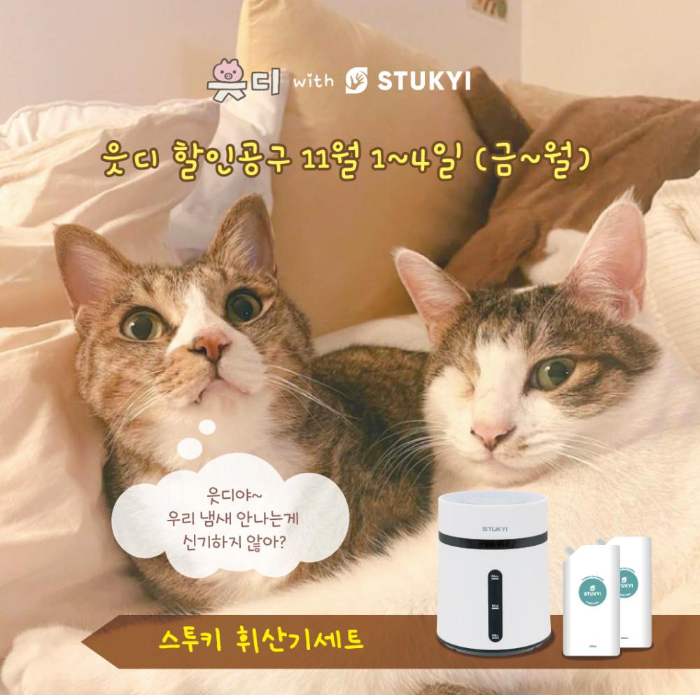 읏디추천! 스투키휘산기 실내 탈취 공기 정화